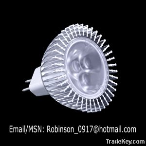 MR16 3X1W LED spotlight(MR11/GU10/E14/E26/E27)