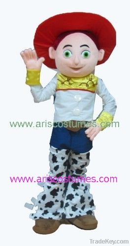 toy story character buzz lightyear mascot costume, cowgirl jessie