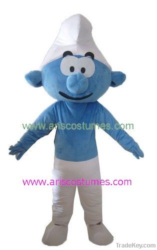 smurf mascot costume, cartoon mascot, party costumes