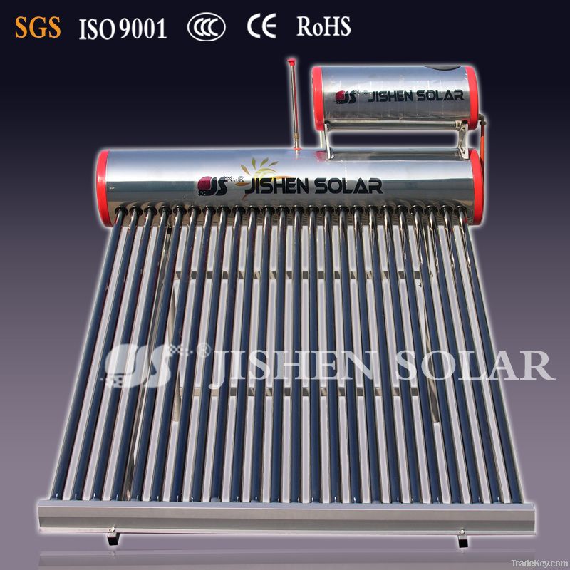 Non pressurized solar water heater