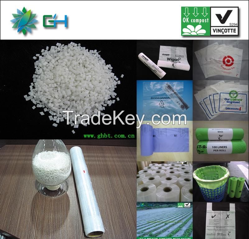 GH701 Film PLA Resin Raw Material for plastic/PLA granule for biodegradable bags