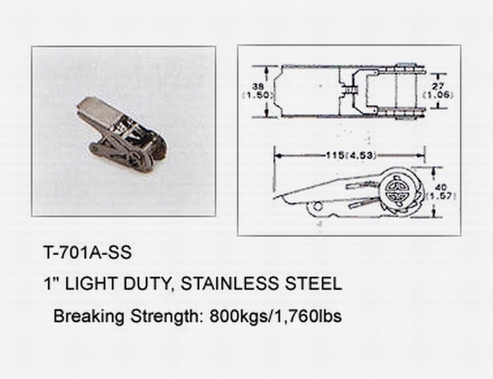 stainless steel Ratchet Buckle