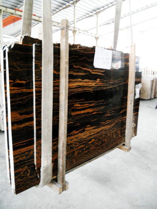 Chinese black and golden marble