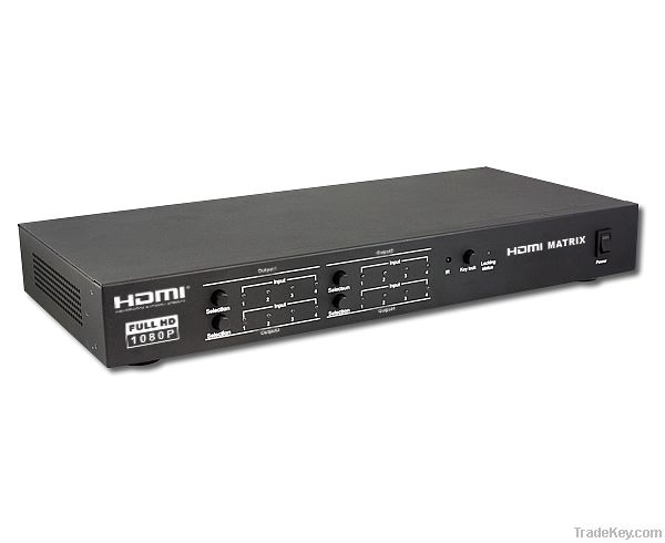 4x4 HDMI Matrix Switch Splitter with Remote Control and RS232