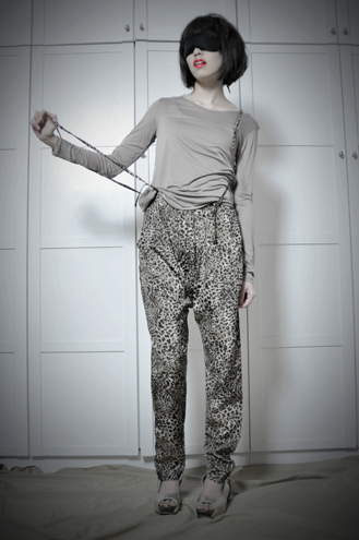 Leopard Print Harem Trousers