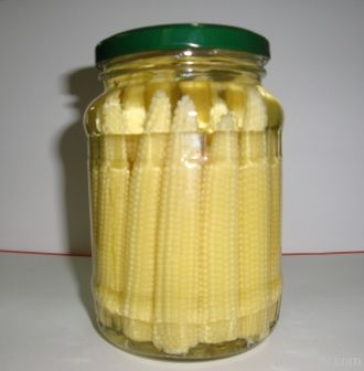 Pickled Baby Corn & Maize Glass Jar