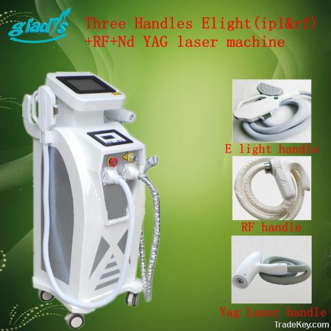 vertical women hair removal yag laser machine