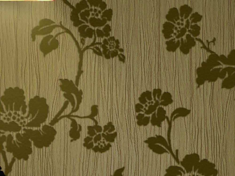 new flocking textile wallpaper