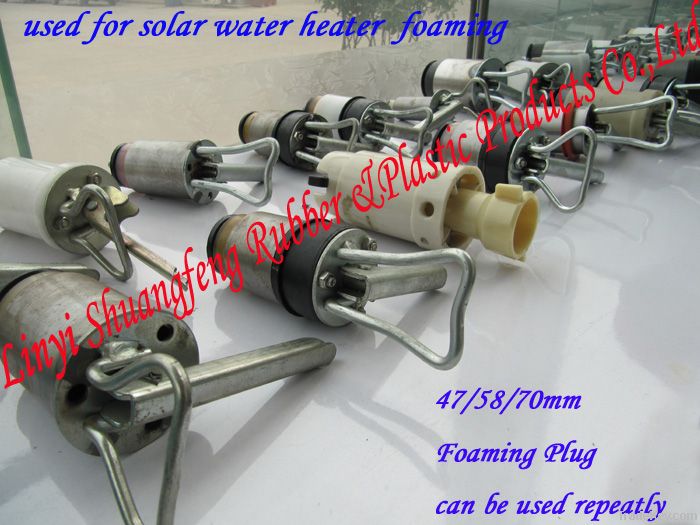 Foaming Plug for solar water heater