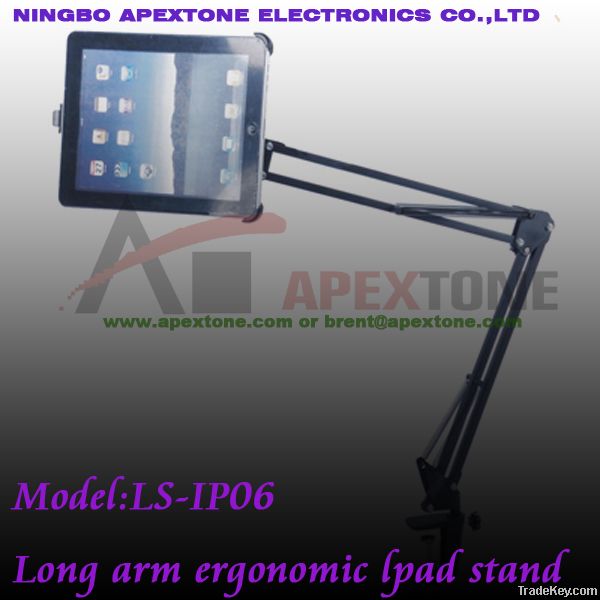 Long arm ergonomic Ipad stand