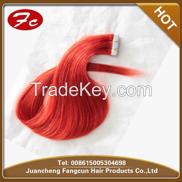 100% hot selling top quality indian remy super tape hair extensions