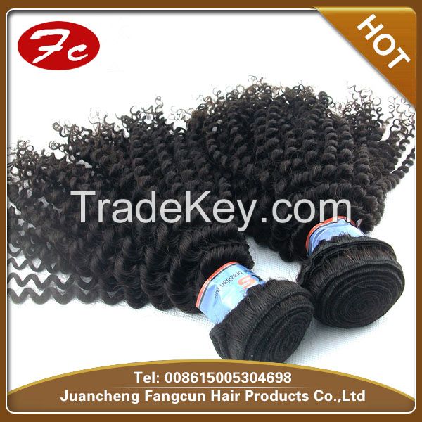 wholesale brazilian kinky curl virgin remy hair weft