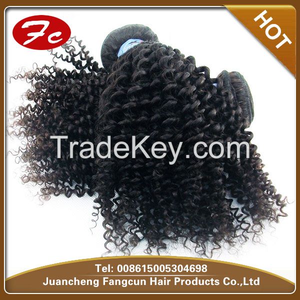 wholesale brazilian kinky curl virgin remy hair weft