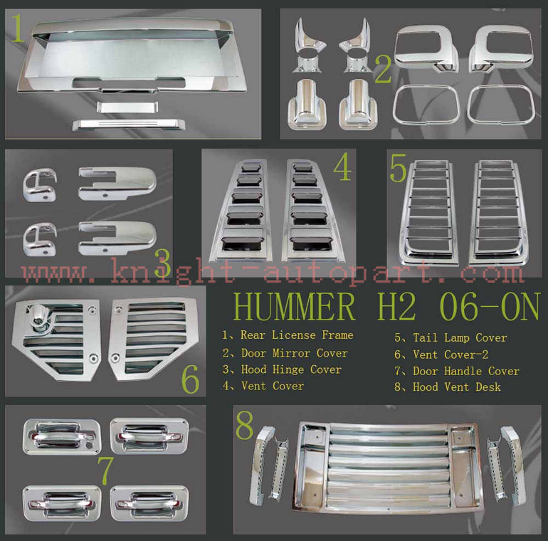 Hummer H2 Chrome Accessory Kits