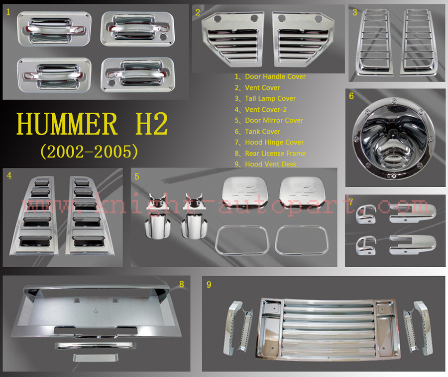 Hummer H2 Chrome Accessory Kits