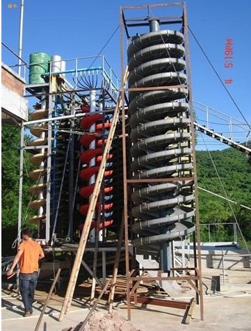 sprial chute for chromite ore, iron ore, tin ore, gold ore, manganese