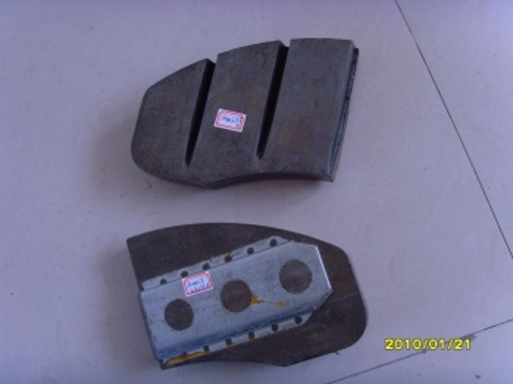 Train brake pads