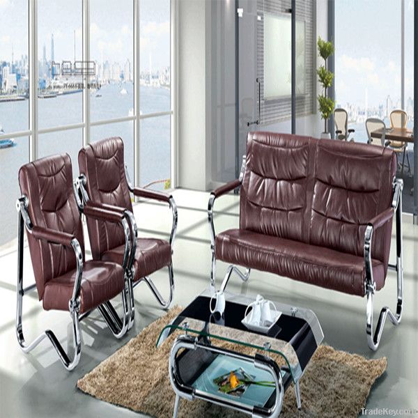 2014 latest  designs stainless steel frame office sofa set 1+1+3