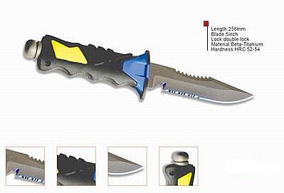 titanium diving knife