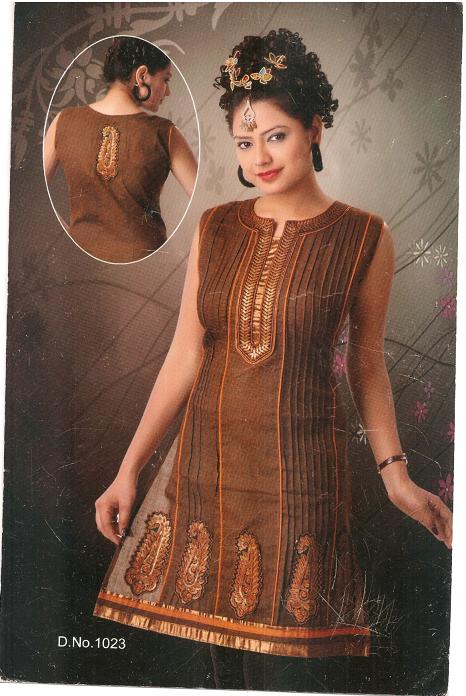 Cotton Embroidered Kurti Top