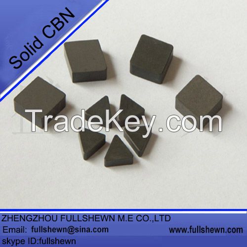 Solid CBN inserts, Solid CBN Cutting Tools for metalworking