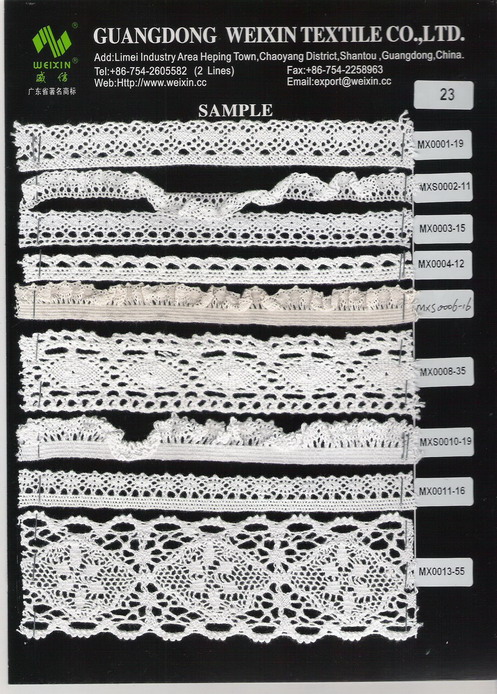 lace of garment