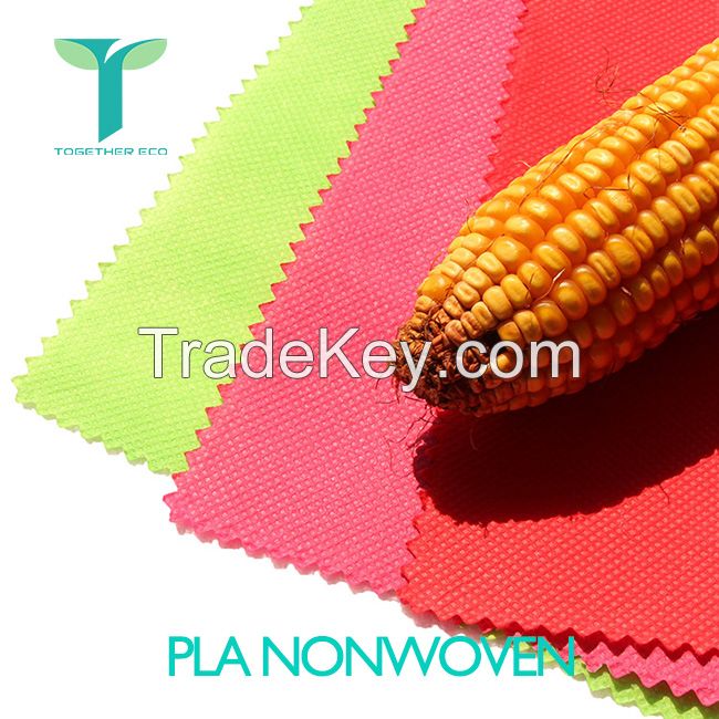 Polylactic Acid Spun-bond Non-woven Material Bio based Corn Starch 100% biodegradable PLA Spunbond Nonwoven Fabric