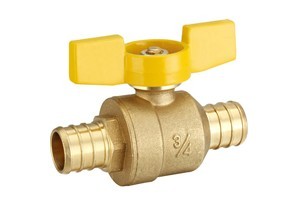 Brass gas valve