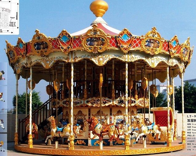 2011HOT!luxury carrousel has two floors