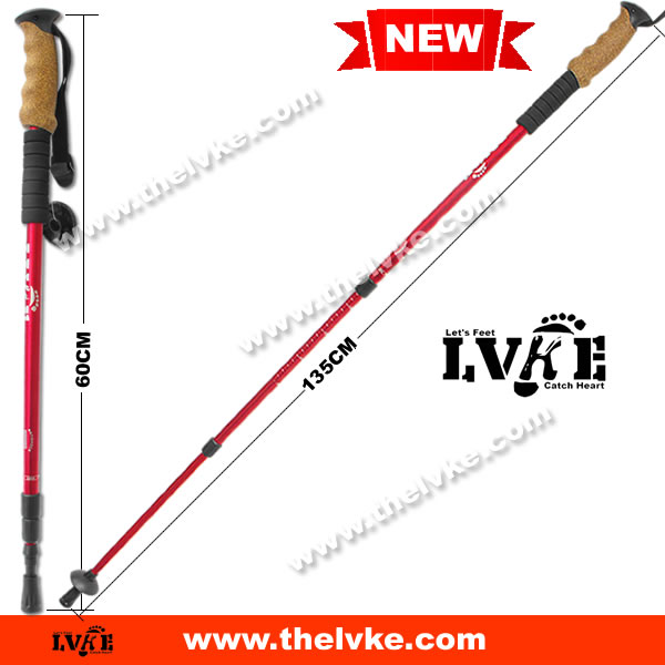 cork+eva 7075 aluminum alloy walking stick