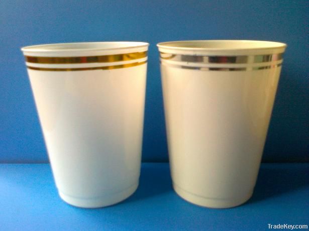 disposable plastic cup 10oz with hot stamping