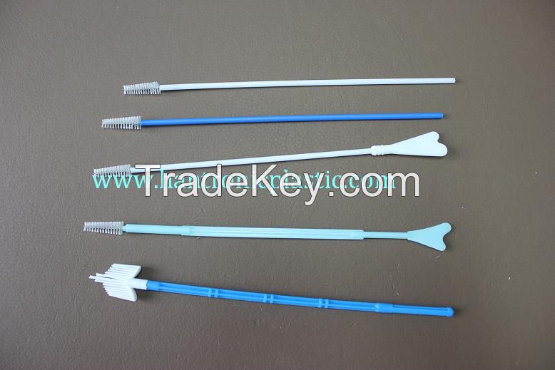 Medical disposable plastic gynocologic samplers