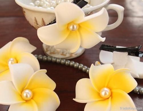 Artificial Simulation PE Frangipani Flower Head DIY Headware