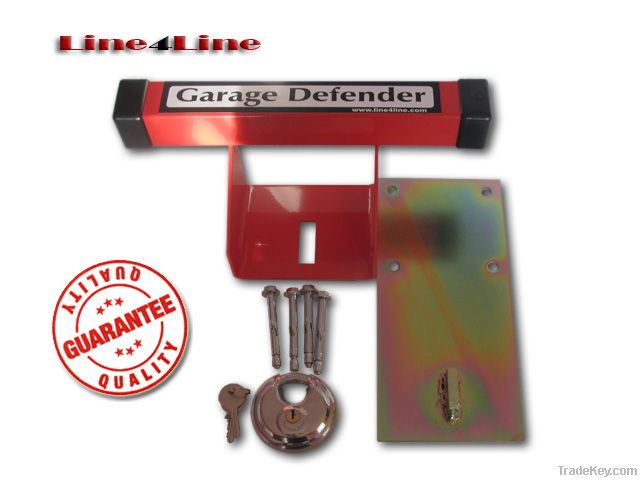 Garage door defender lock