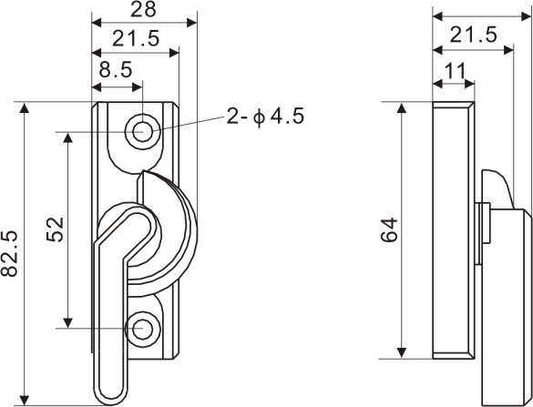 handle, door handle , sliding window handle