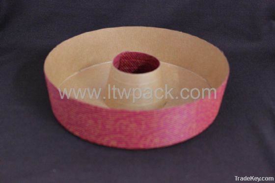 Round corrugated paper cake mold