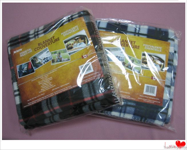 100% polyester printed polar fleece blanket