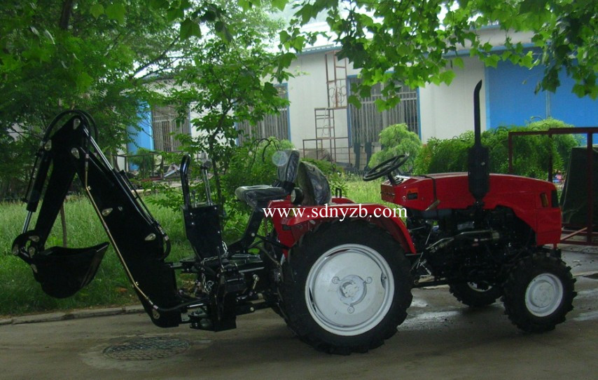 Backhoe with Manual Thumb Bucket powered by Tractor