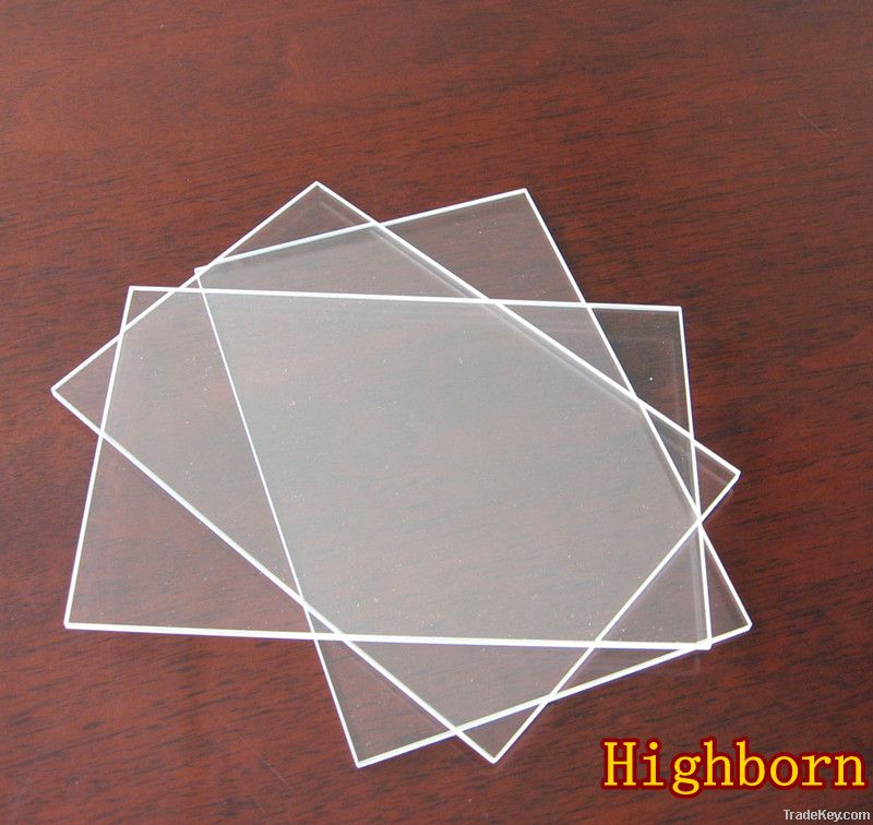 Square Translucent Quartz Glass Plate