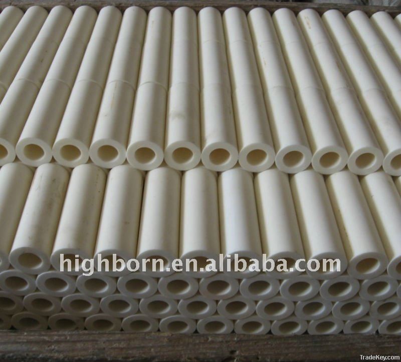 wear resistant and high temperature alumina pipes