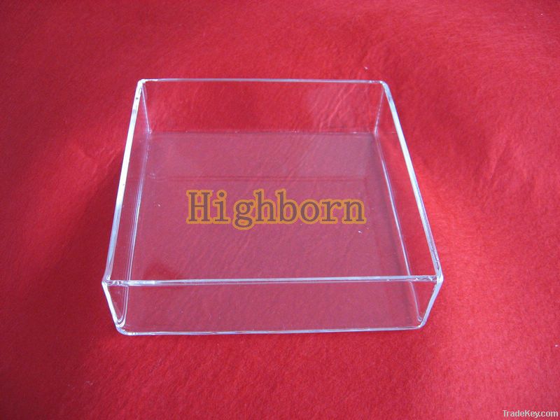 clear quartz glass melting container