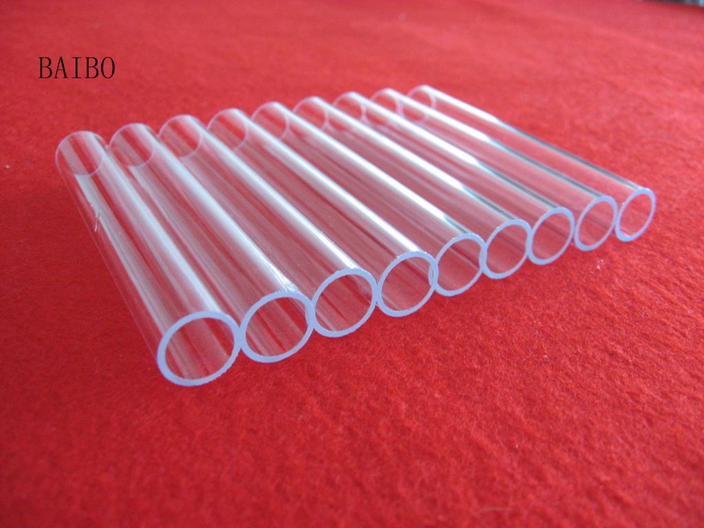 Clear UV silica quartz glass tube