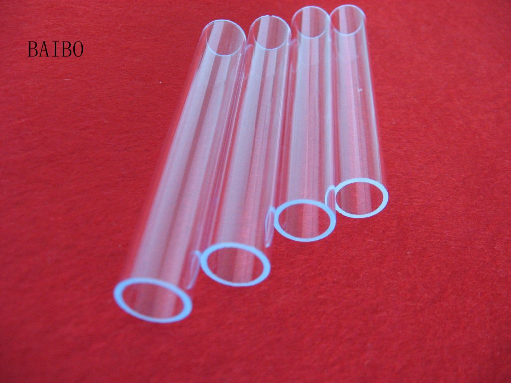 Clear UV silica quartz glass tube