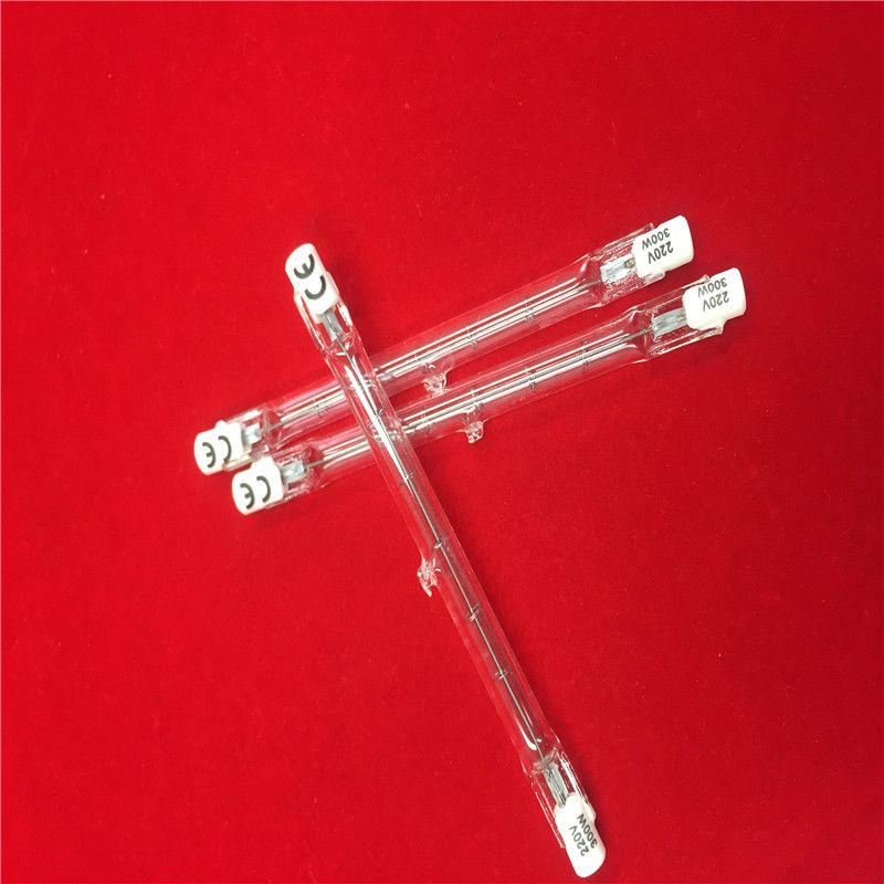 J78 J118 J189 Clear Linear heater tube 60W 80W 120W 160W R7S Quartz Glass Tungsten Halogen Lamps