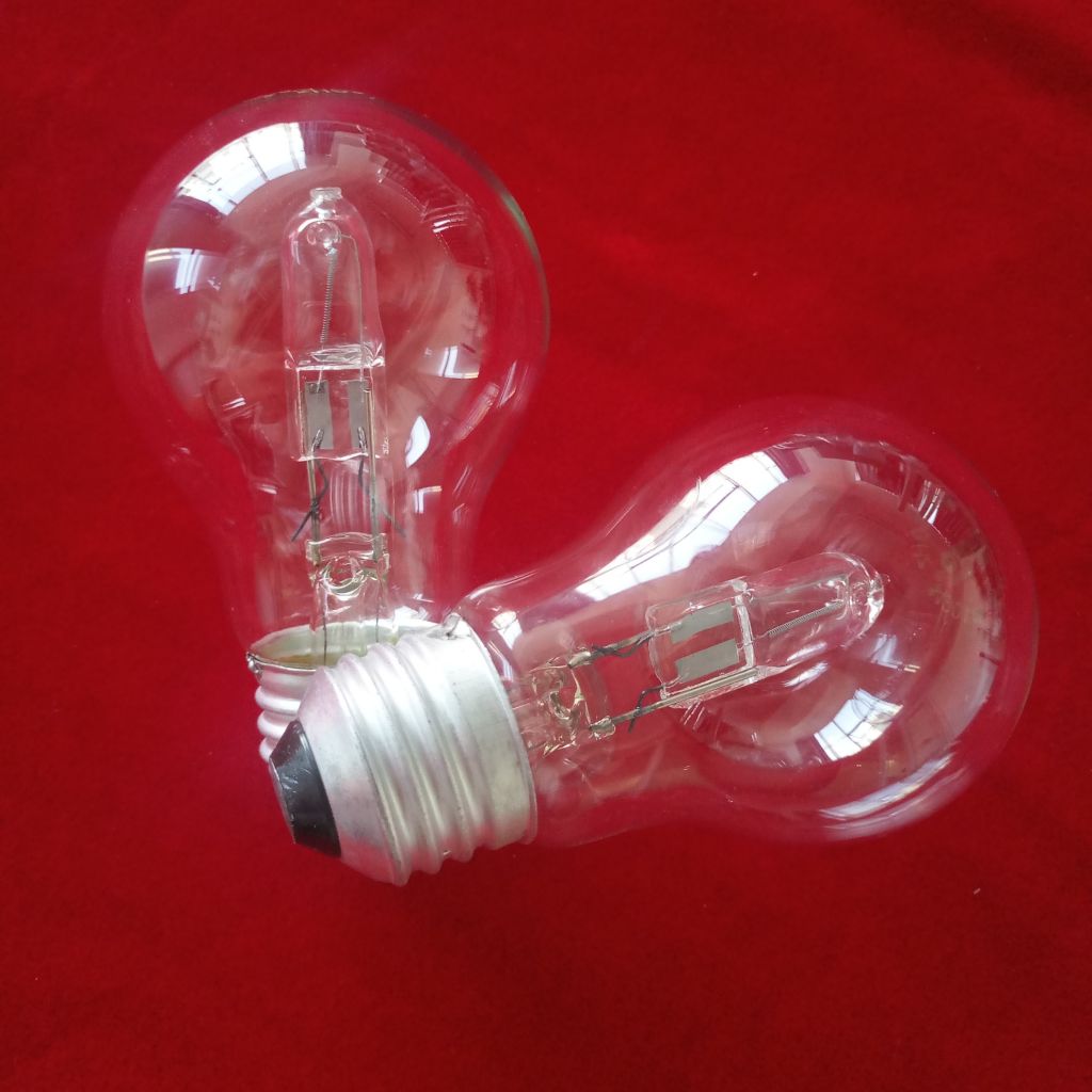 Direct price A55 A60 halogen clear bulb E27 B22 halogen lamp 18W 28W 42W 58W 70W