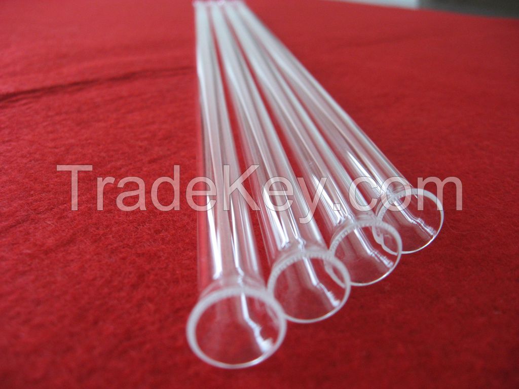 clear quartz glass tube with joint end supplier