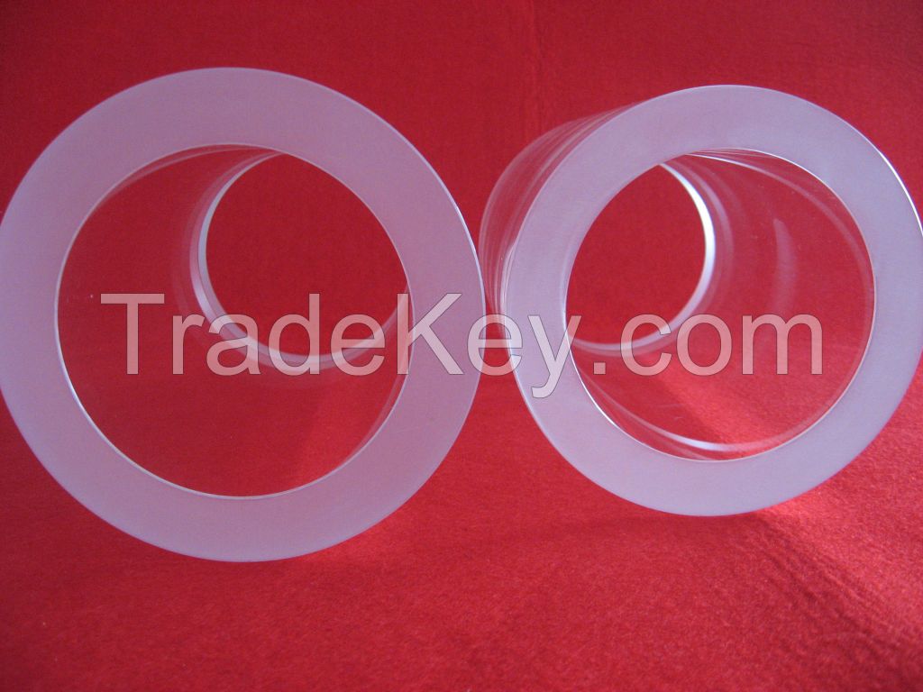 heavier wall clear fused quartz glass pipe