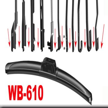 Multifunctional wiper blade WB-610 A class 100% natural rubber