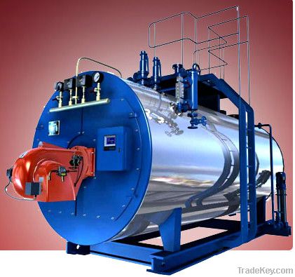 gas and oil dual fired hot water boiler