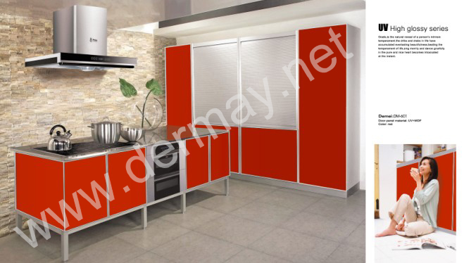 uv high glossy kitchen cabinet